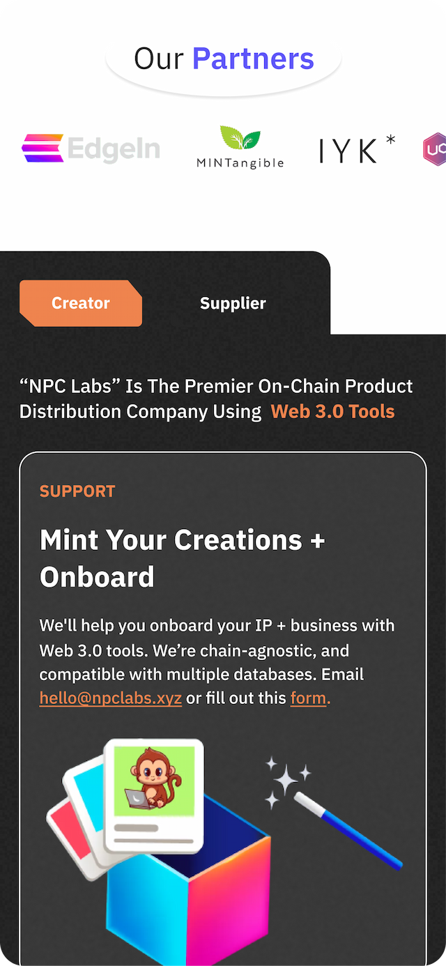 NPC Labs UI - Partners